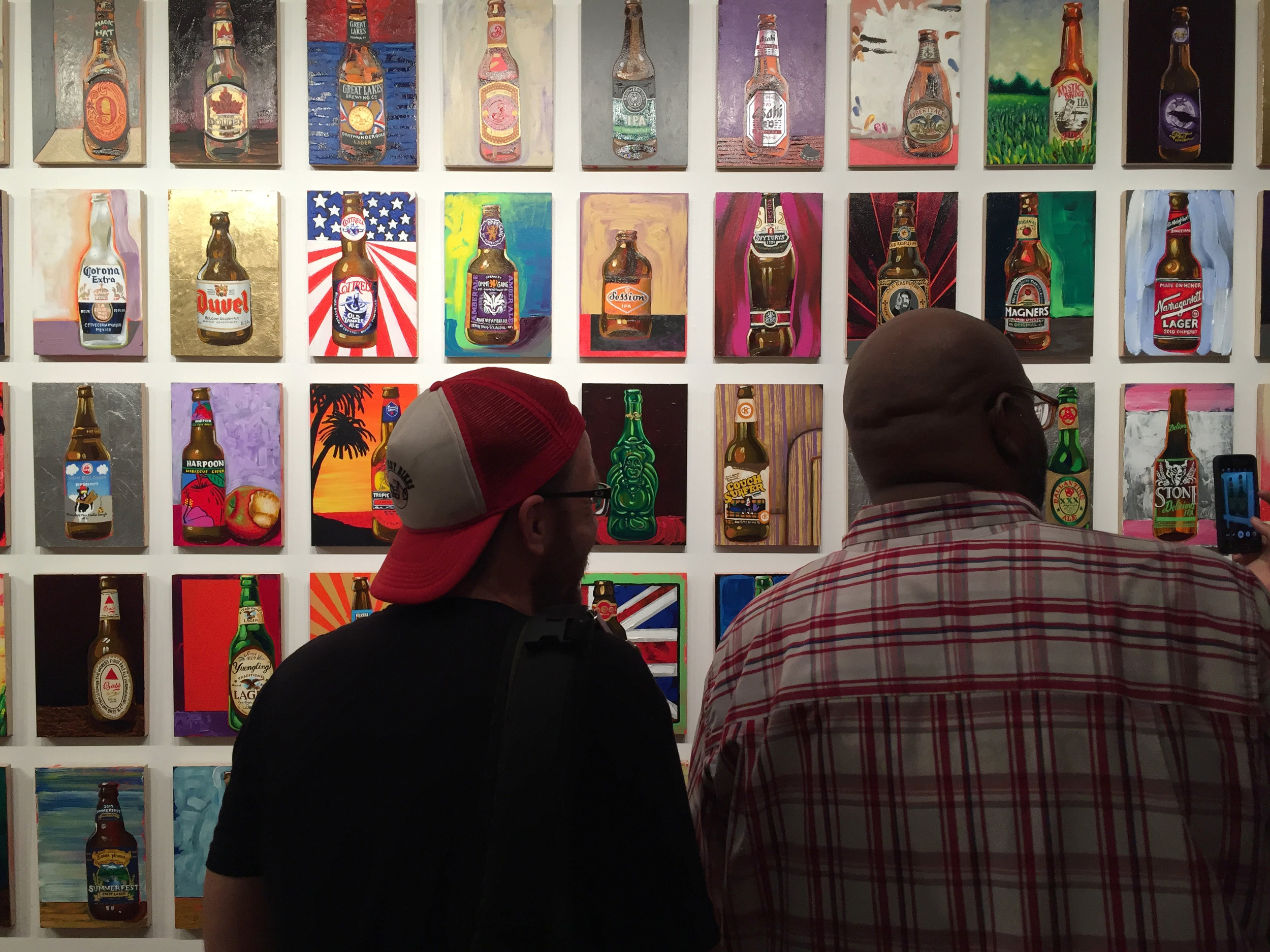 Tom Sanford, installation view of "99 Bottles of Beer on the Wall," Gitler &__, New York. Photo: Chris Bors