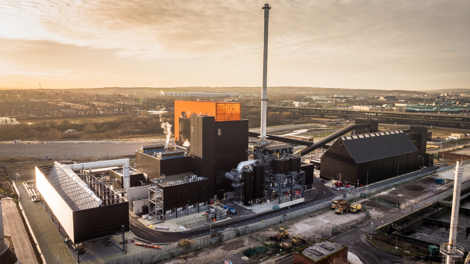 Biomass Plant, Sheffield, Drones photography and video in construction.