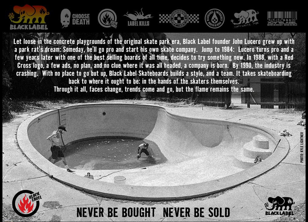 Black Label Skateboards Ad • Jake Reuter & Chris 'Turkey' Stopnik.