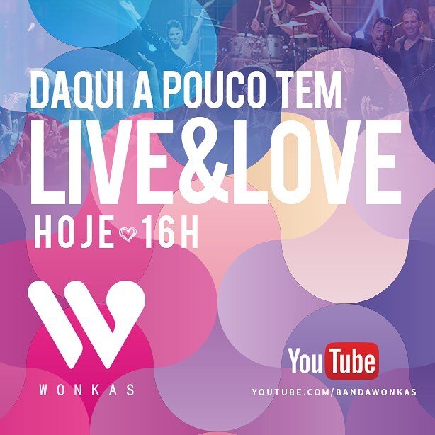 🤩🤩🤩 T&aacute; chegando a hora!
Link da Live na bio.
#bandawonkas #liveandlove #❤️