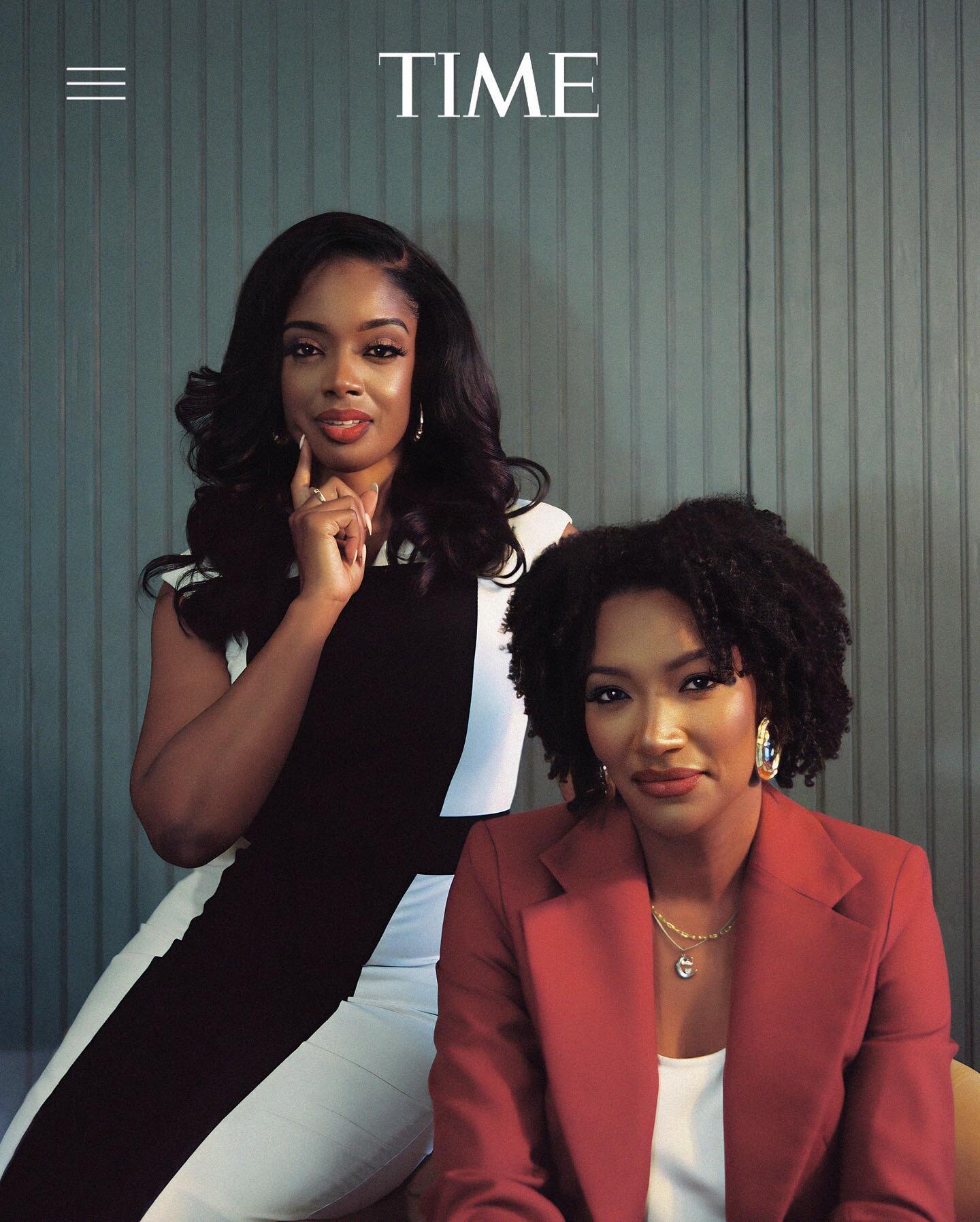 arian simone &amp; ayana parsons, co-founders of @fearless.fund, photographed for @time