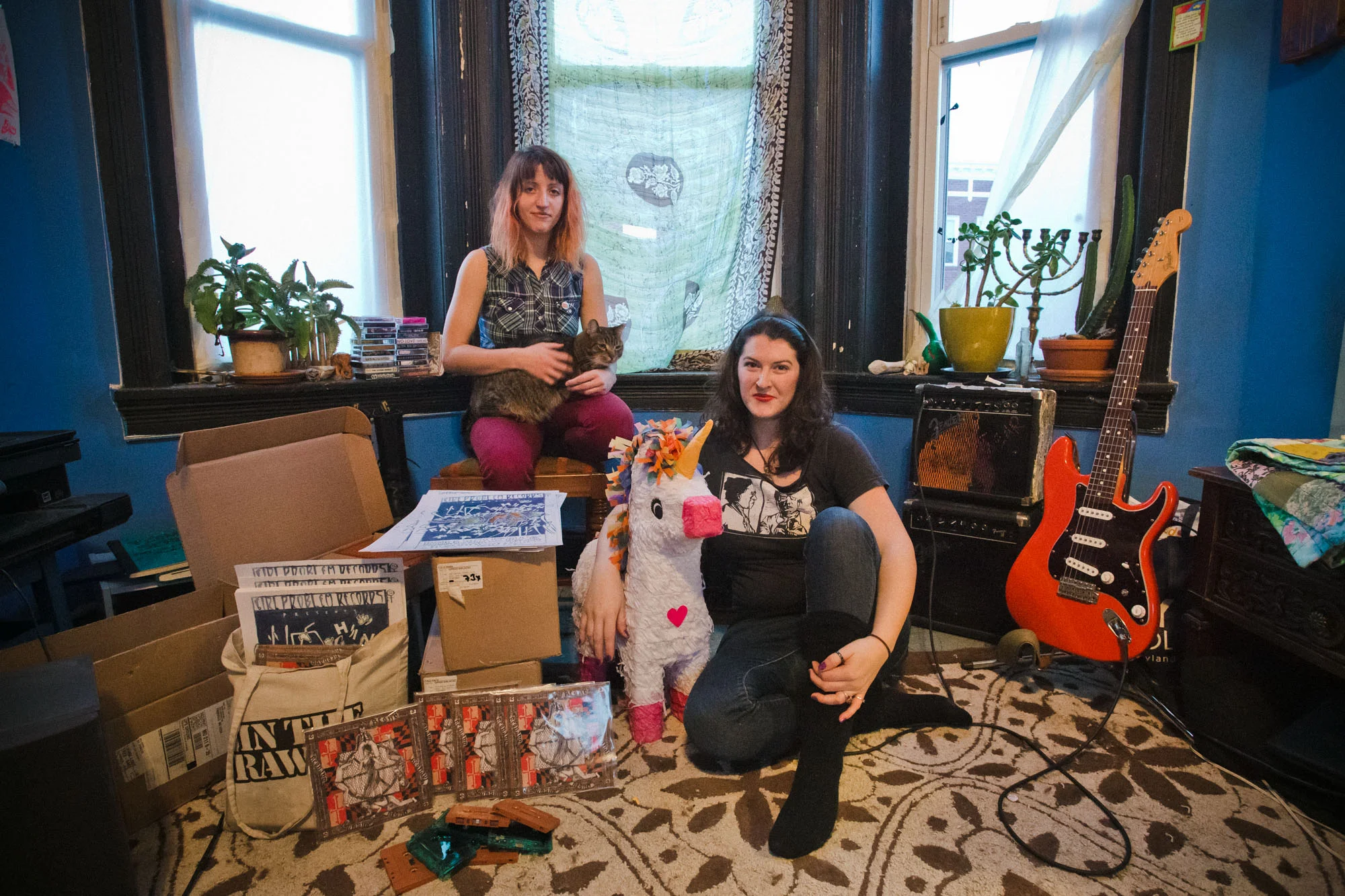 Madi Shapiro of Wet Brain and her 7" label, Girl Problem Records