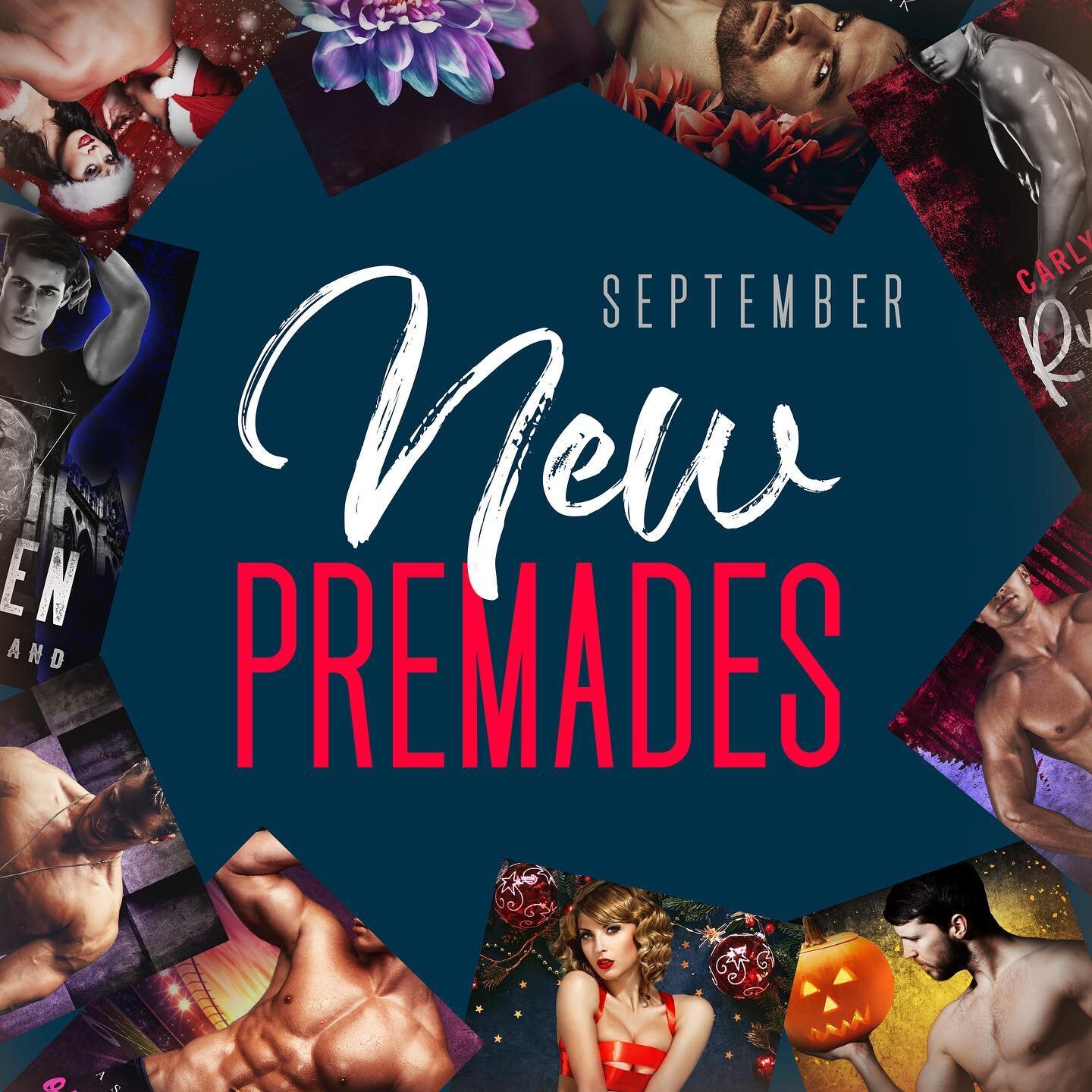 September premades are here! 🚨🎉📚May or may not be a couple days late for this one 🤫 It was a busy month but I&rsquo;m so excited for you all to see the designs and they&rsquo;re up on the site ready for your new books!!! 🤩