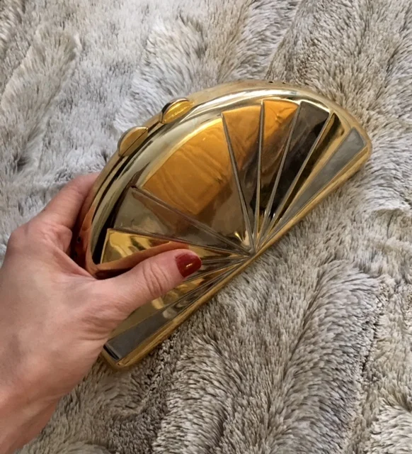 Vintage clutch purse, 1980s. Photo by the author.