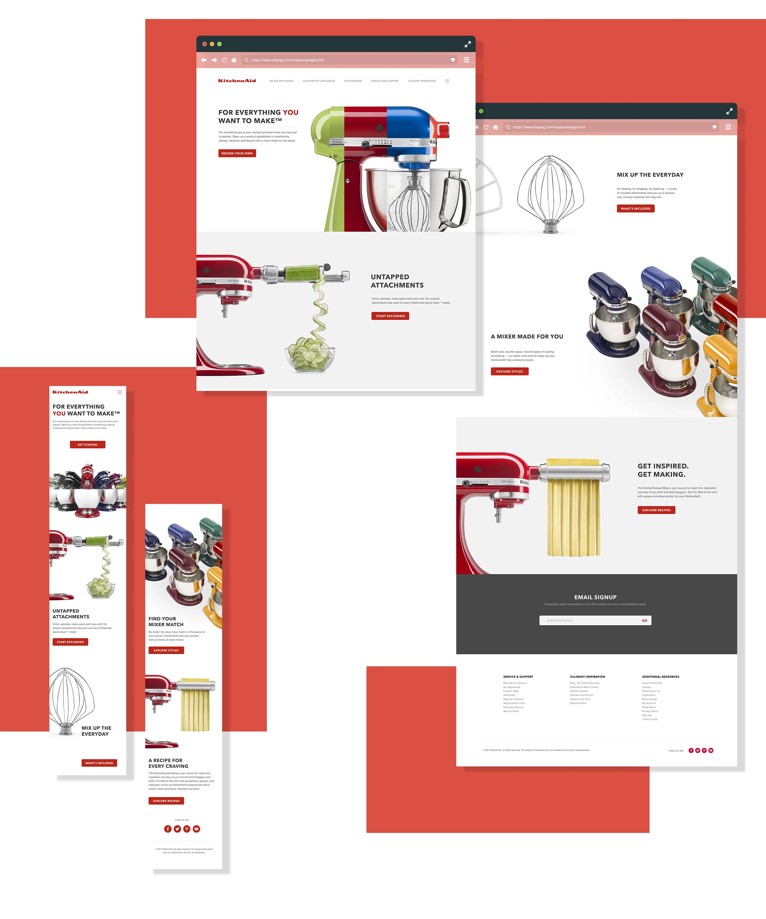 Stand Mixer eCommerce Landing Experience