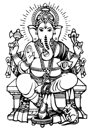 Gaṇeṣa, the deity of wisdom and remover of obstacles.