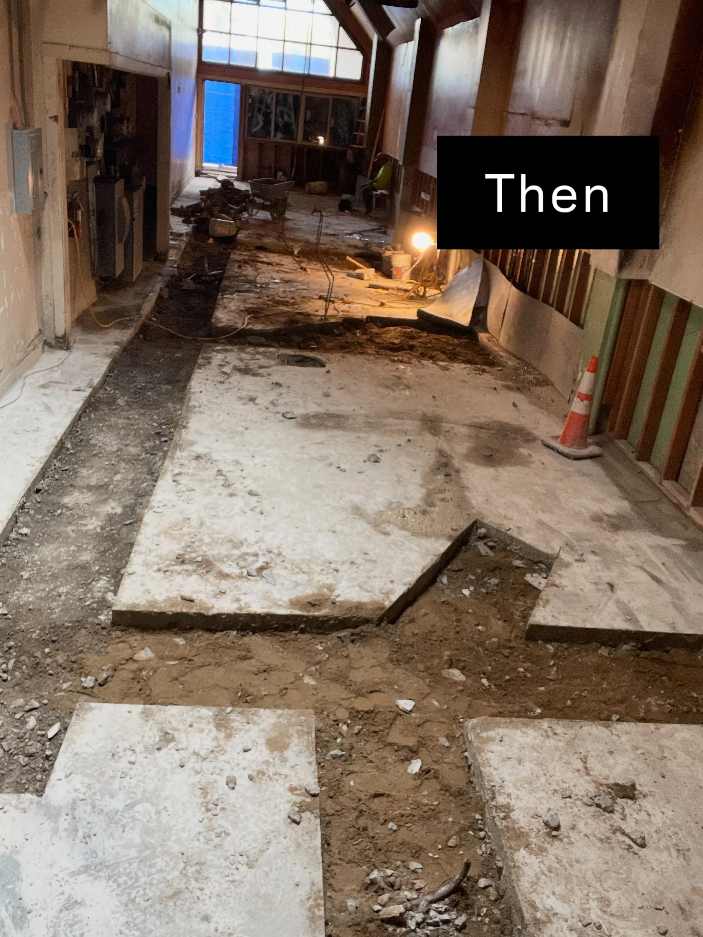 Currently in the trenches @lorella_sf . Literally. 

Not much to look at yet, but that&rsquo;s kind of the point! Some of the most important work we do is the work you&rsquo;ll never see once the doors open.

Pretty comes later. 🥐🍪✨ Plumbing comes 