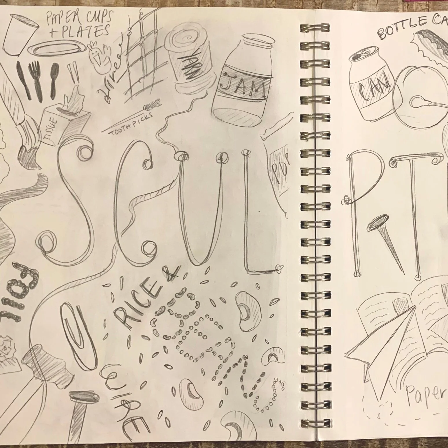 Scavenging Sculpture Materials