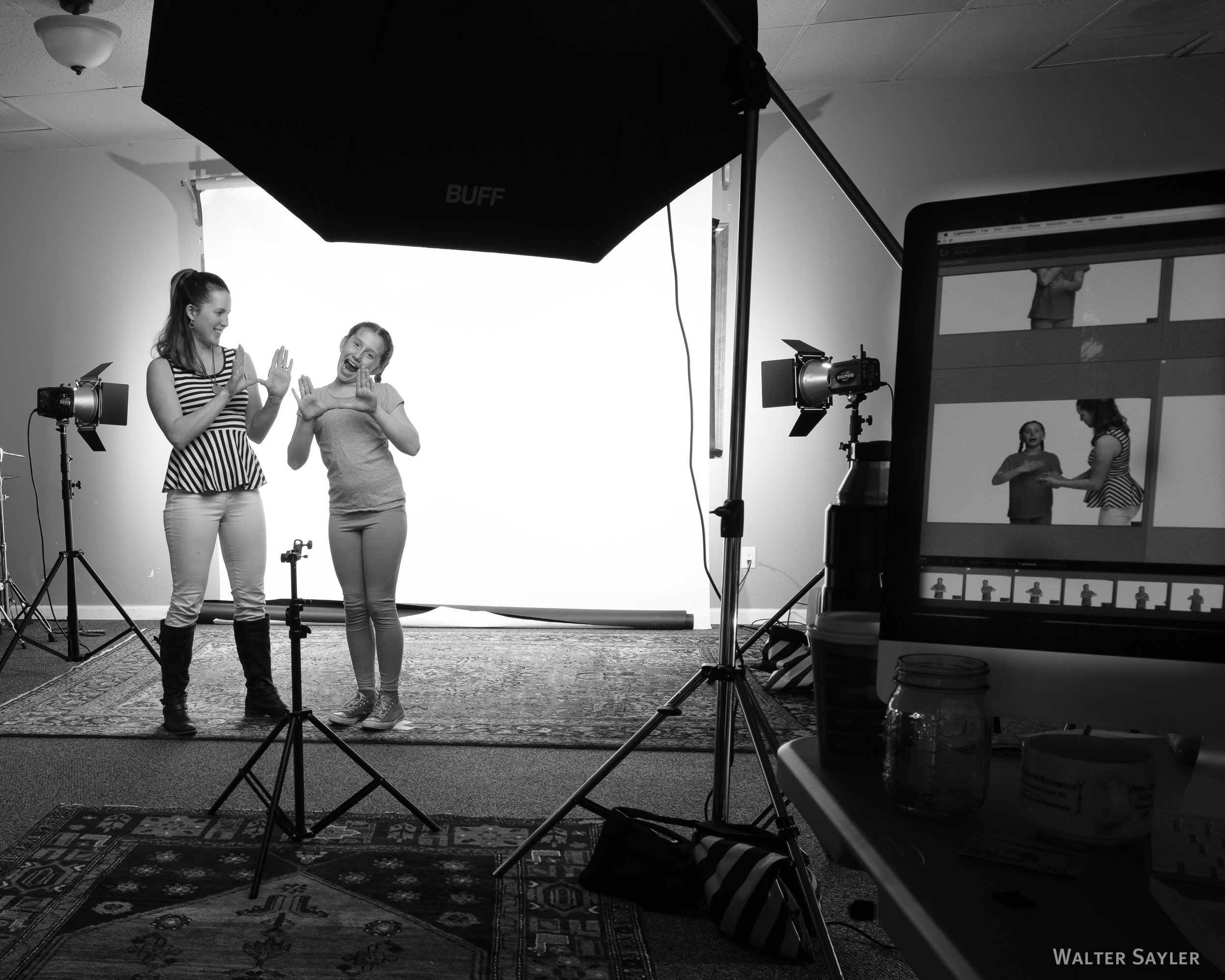 Natashia with Kalei practicing 