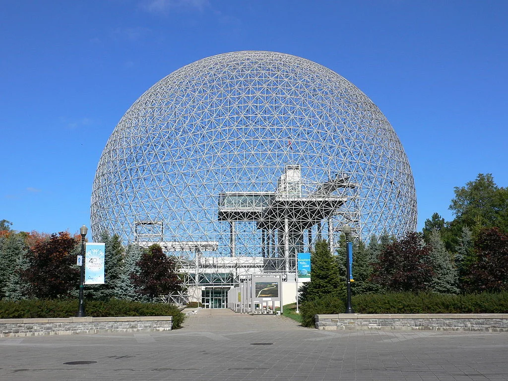 Image - Montreal Biosphere, 1967. (Architect: Buckminster Fuller).