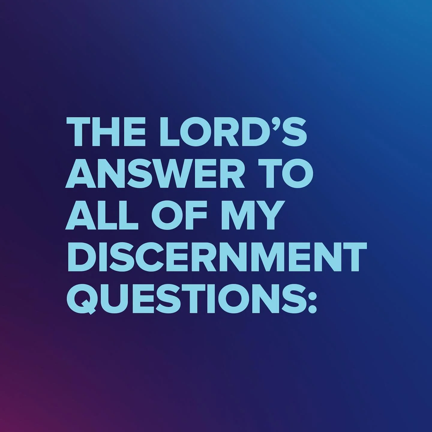 Reminders of the Lord&rsquo;s character during discernment season!! These reminders free me from freaking out. 😅 Hope this frees you too!!