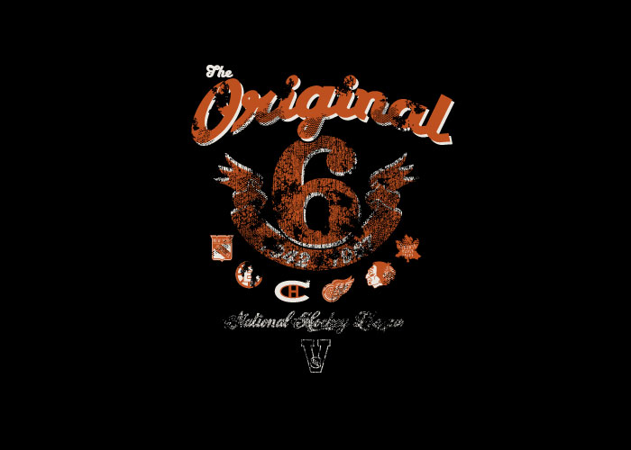 Old Time Sports - Original 6 Bedlam Tee Graphic