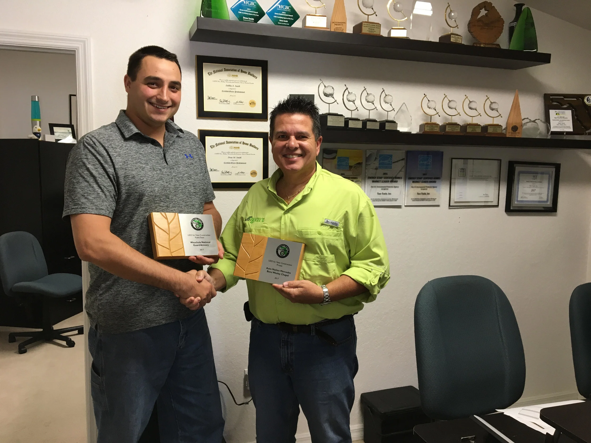 L to R: Drew Smith COO of Two Trails & Pete Killeen Sales Manager of Two Trails