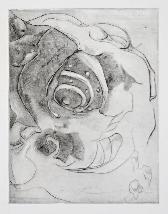  Lion Dragon, etching 