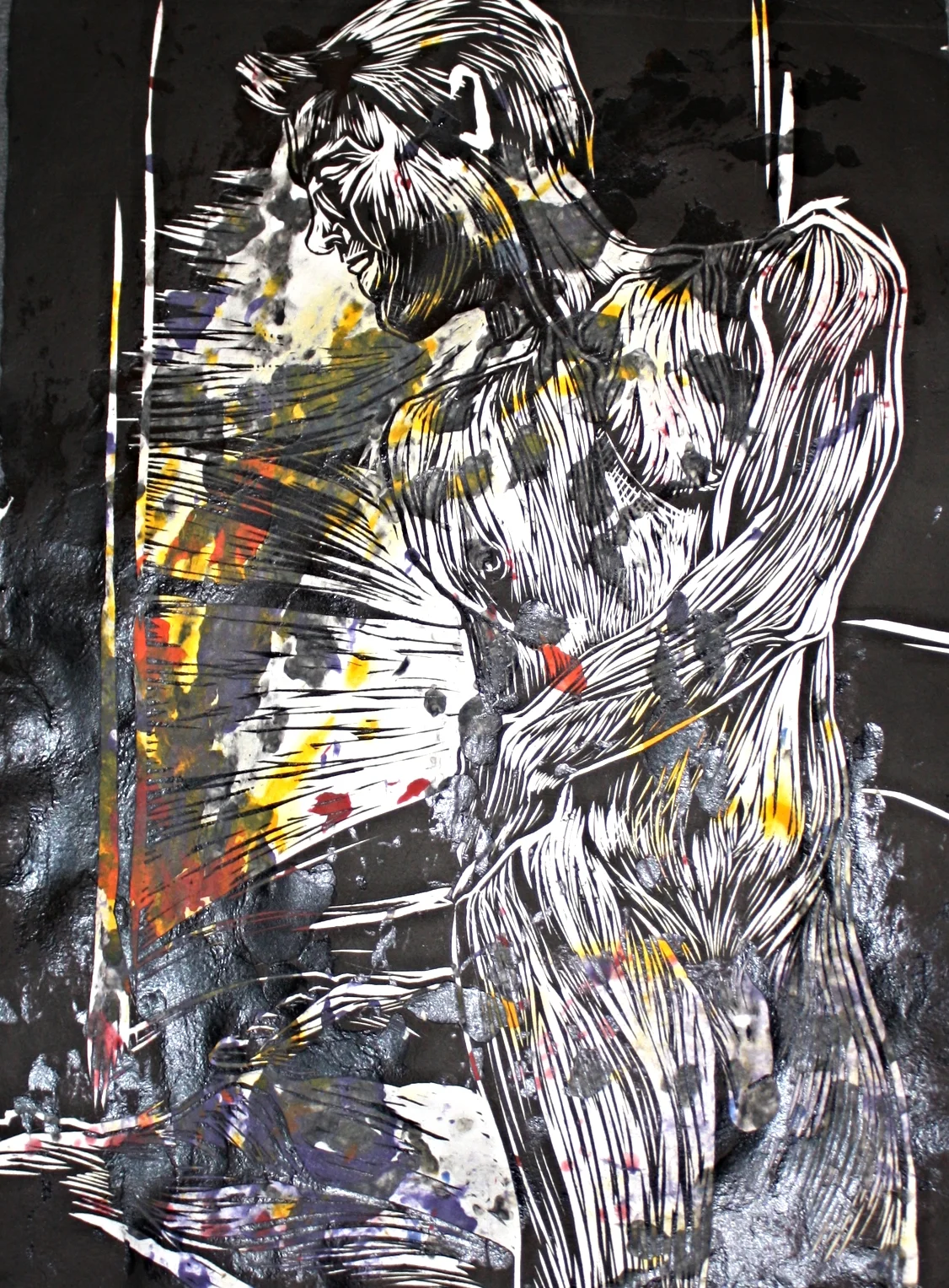  woodblock print on handmade paper  22 x 30"    