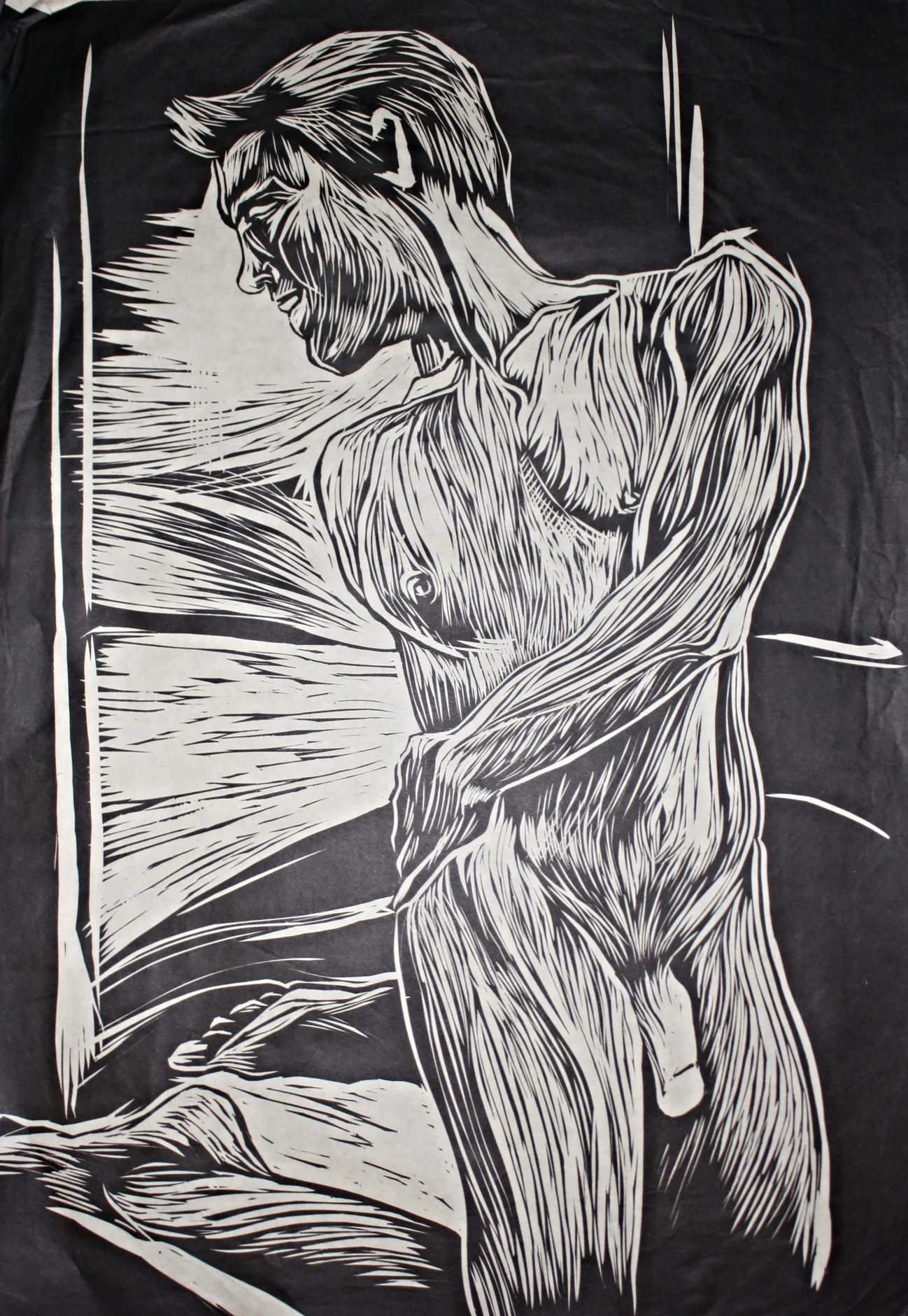  Woodblock on paper  22 x 30"    