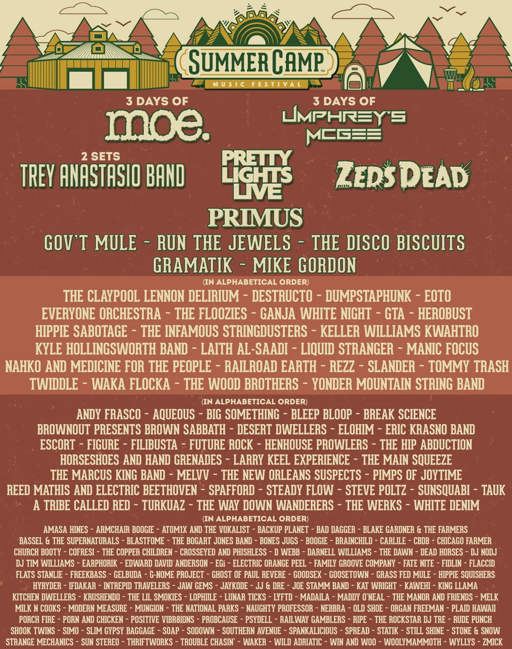 17 Summer Camp Music Festival Lineup Daily Schedule Electric Feels