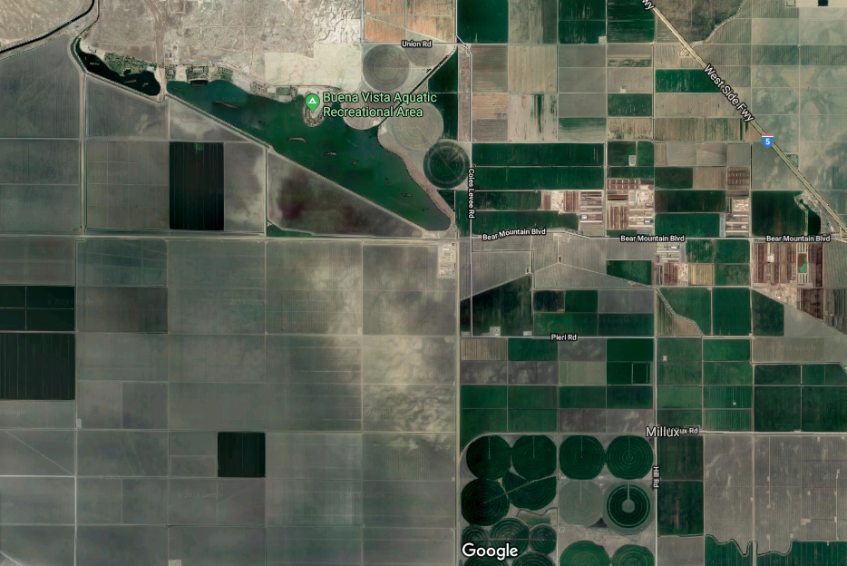 The Buena Vista Aquatic Recreational Area where LiB was held neighbors thousands of industrial agriculture fields 📷: Google Maps