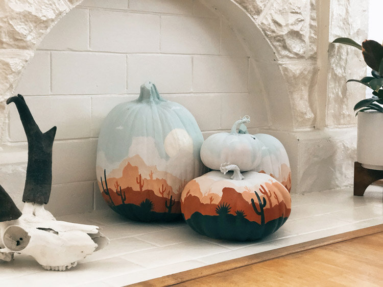 DIY To Try: Desert Oasis Painted Pumpkins — We The Dreamers