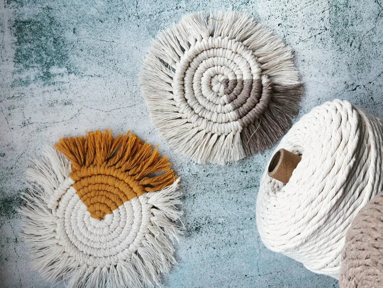 DIY Macrame Coaster Tutorial Video