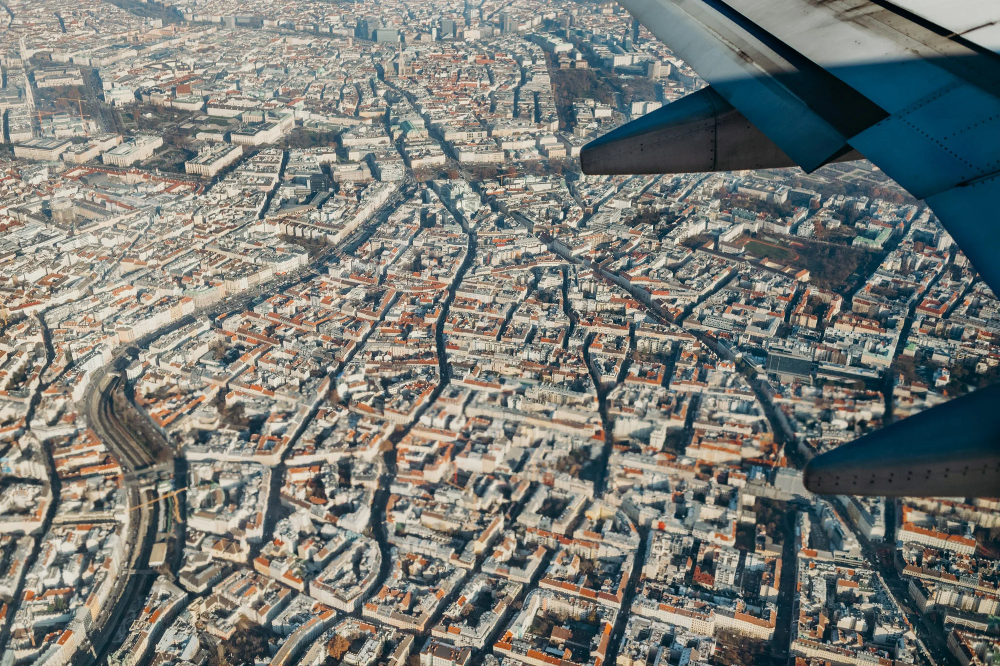 Descending over Vienna.