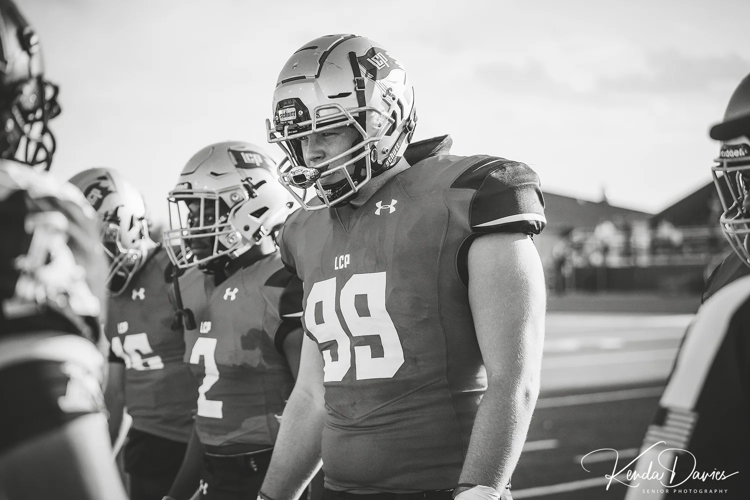 #99 Gage Peters eyes his opponents after waiting an entire year to get back on the field after a season ending knee injury sidelined him his junior year.