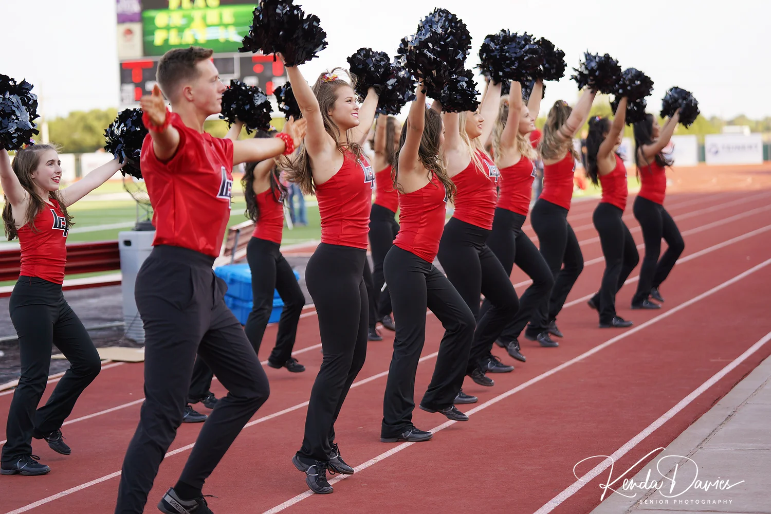 The Pirate Pom Squad was all smiles and excitement after the Pirates took the field for the first time in almost 9 months.