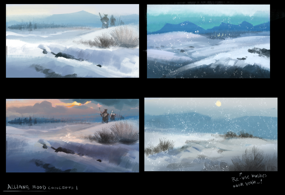 Early explorations of the environment.
