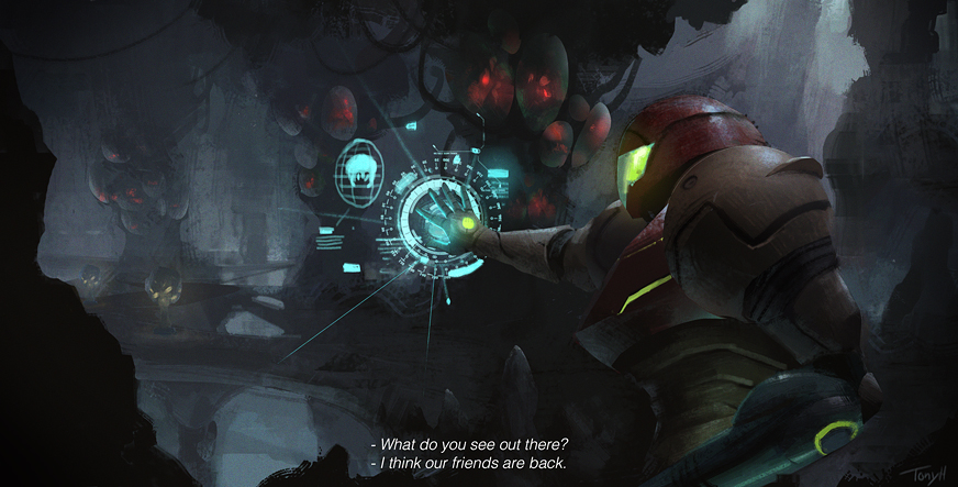 Metroid fan-art.