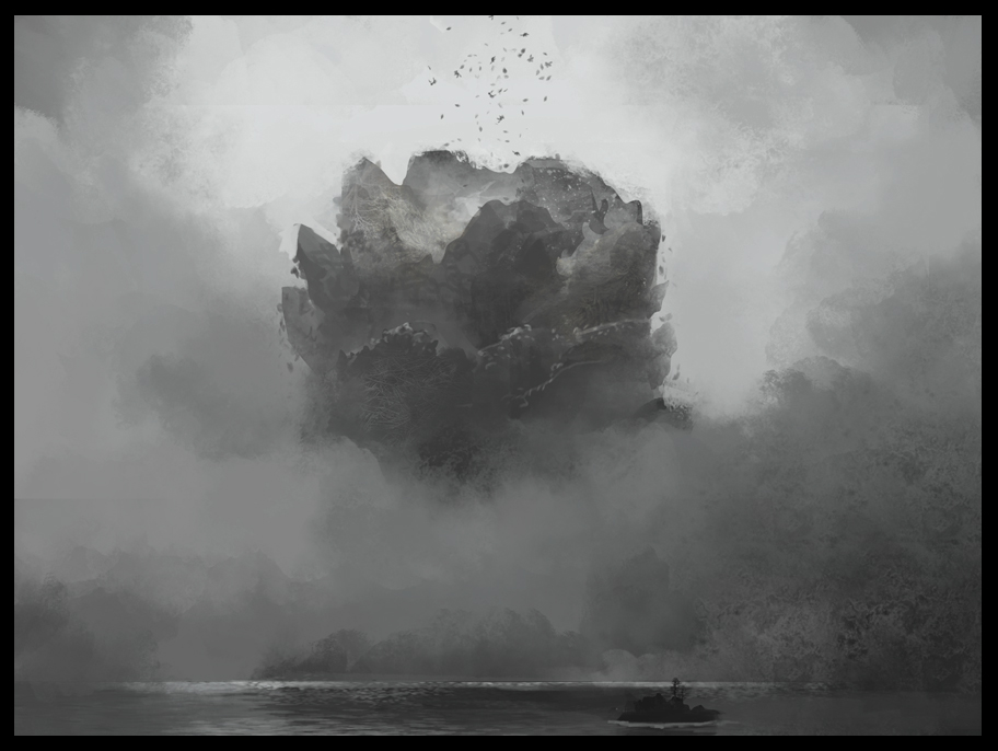 Early idea sketching of mountain of corpses.