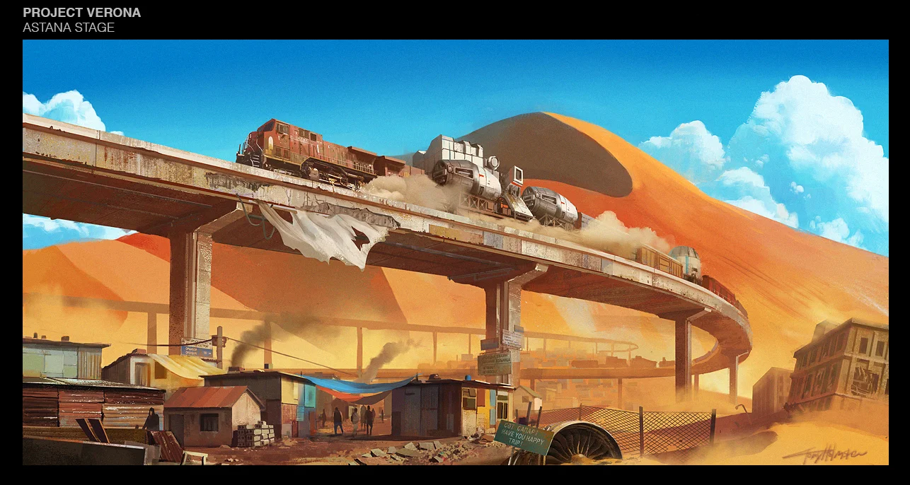 Game concept art. Photoshop