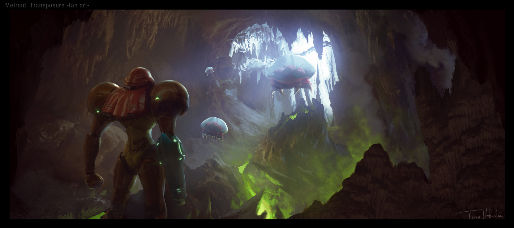 Metroid personal project, visual development