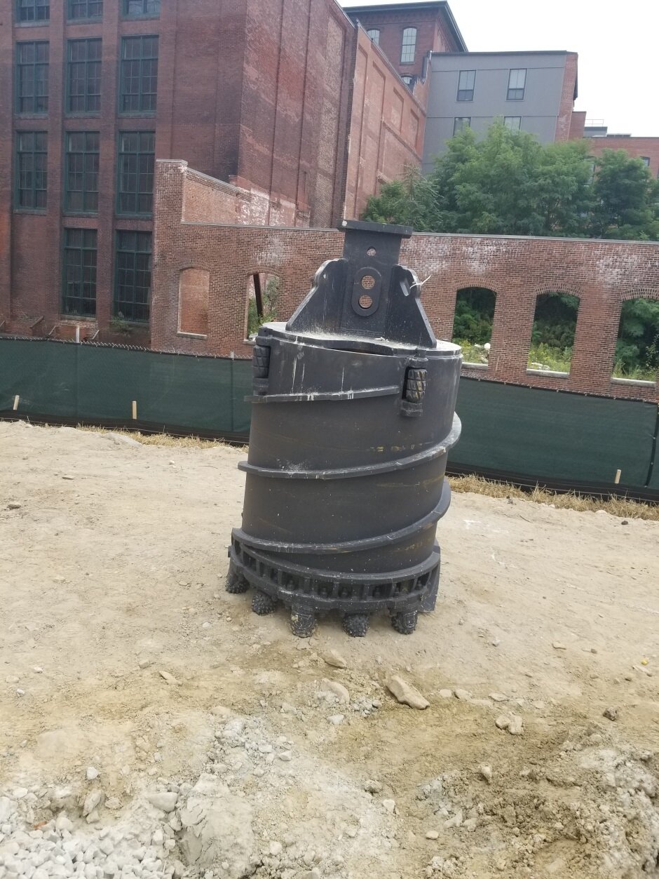 One type of drill bit used by the caisson rigs.