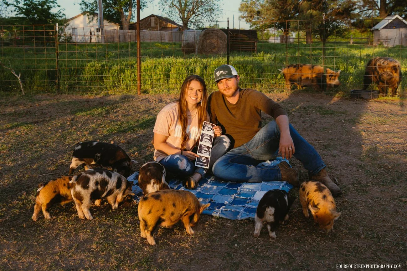 Graves Family { Gravette, Arkansas | Pregnancy Announcement Photography }