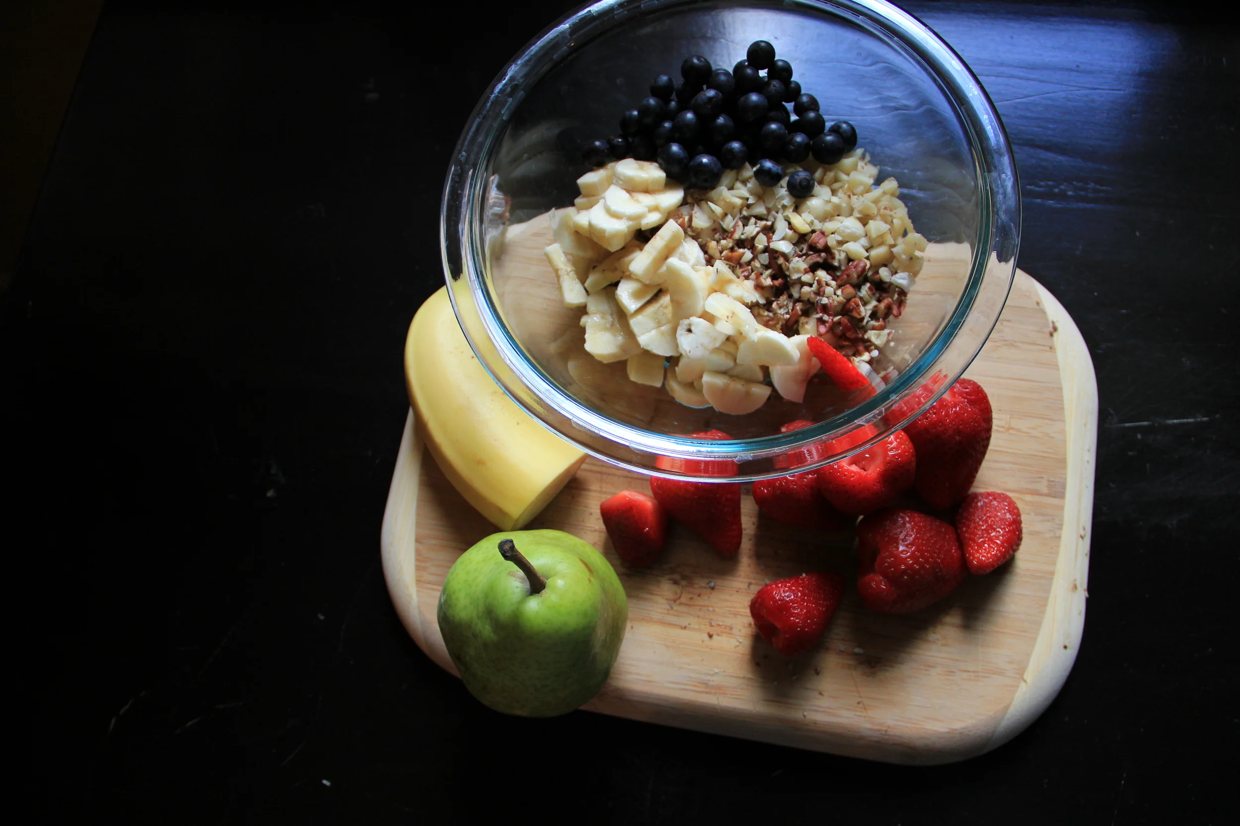 My Favorite Summer Meal - Cashew Sauce Covered Fruit Salad