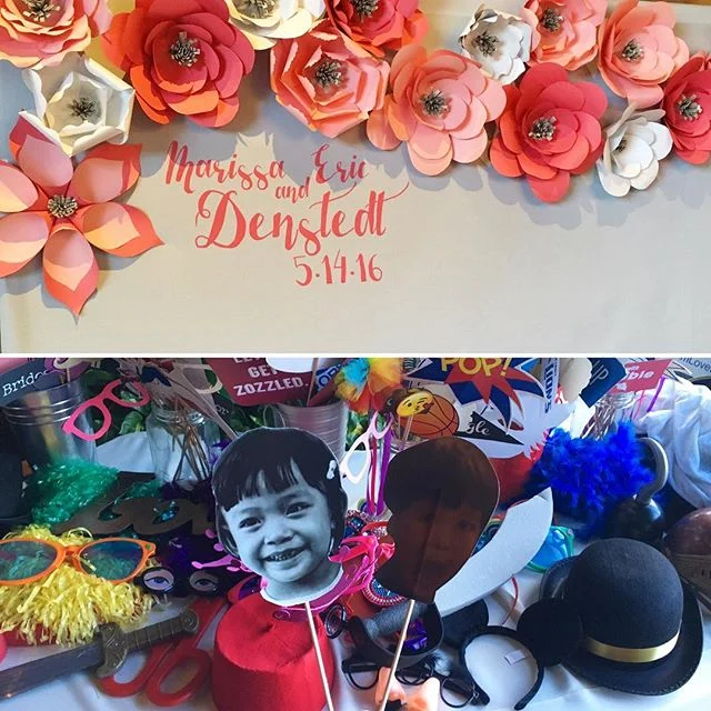 Marissa and Eric are ready to party! |
 #snapbotsfotographics #snapbots #sbf #paperflowerbackdrop #photobooths #bayareaevents