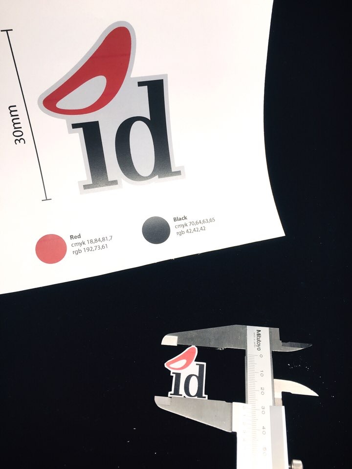 Paper Mock-up of the badge