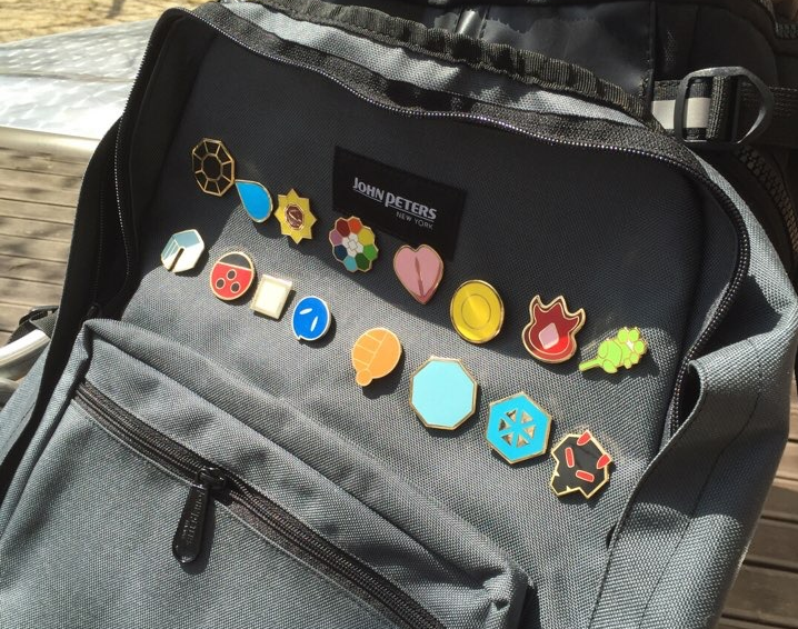 The Pokemon Badges from Amazon.com
