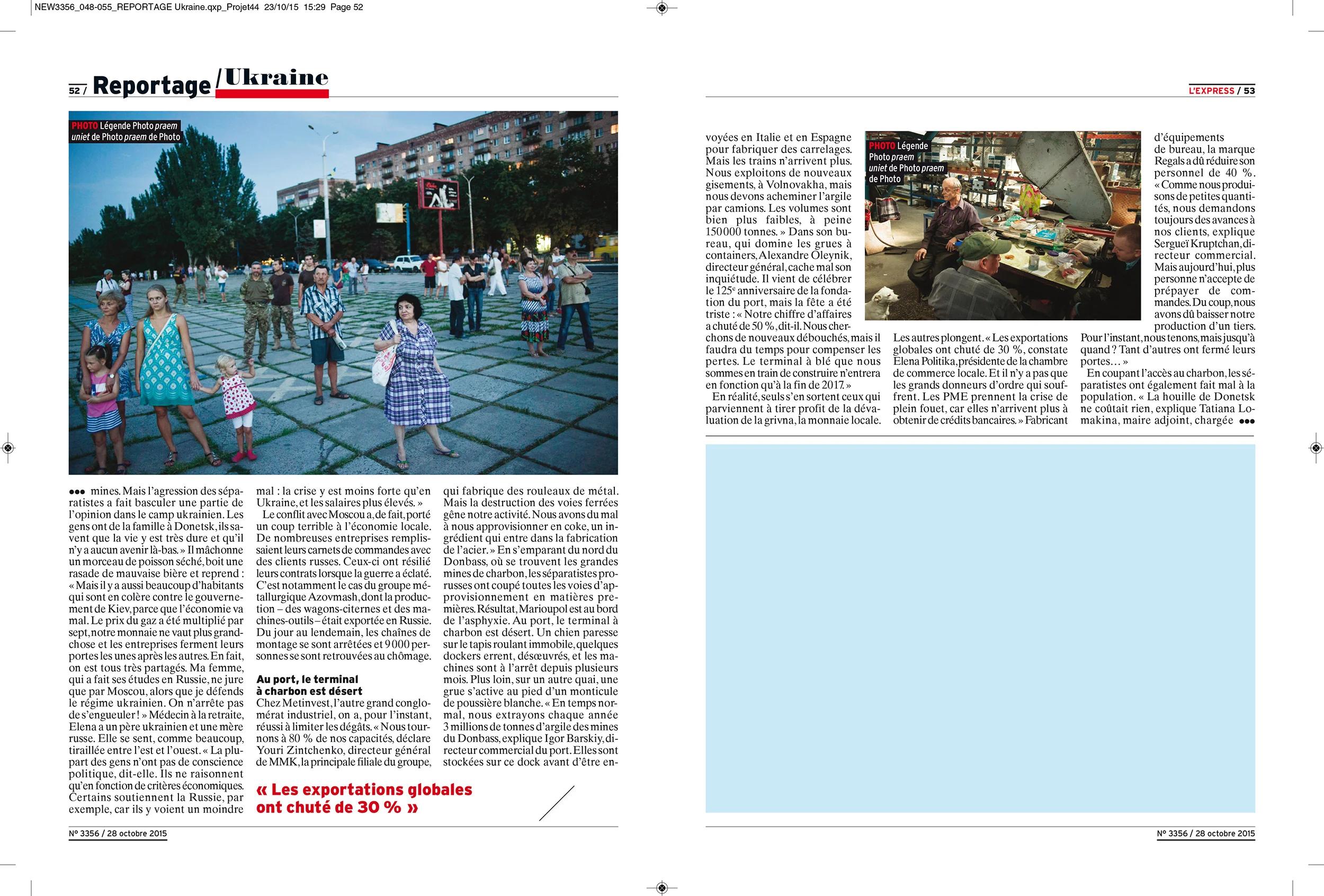 L'Express, October 28, 2015