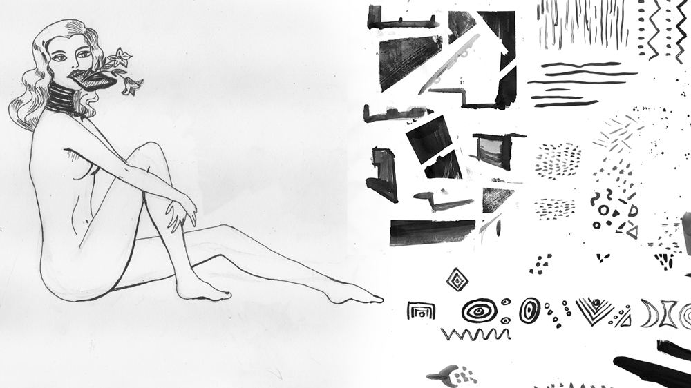 Sabina Radeva, Illustration Process - Sketches , 2015.