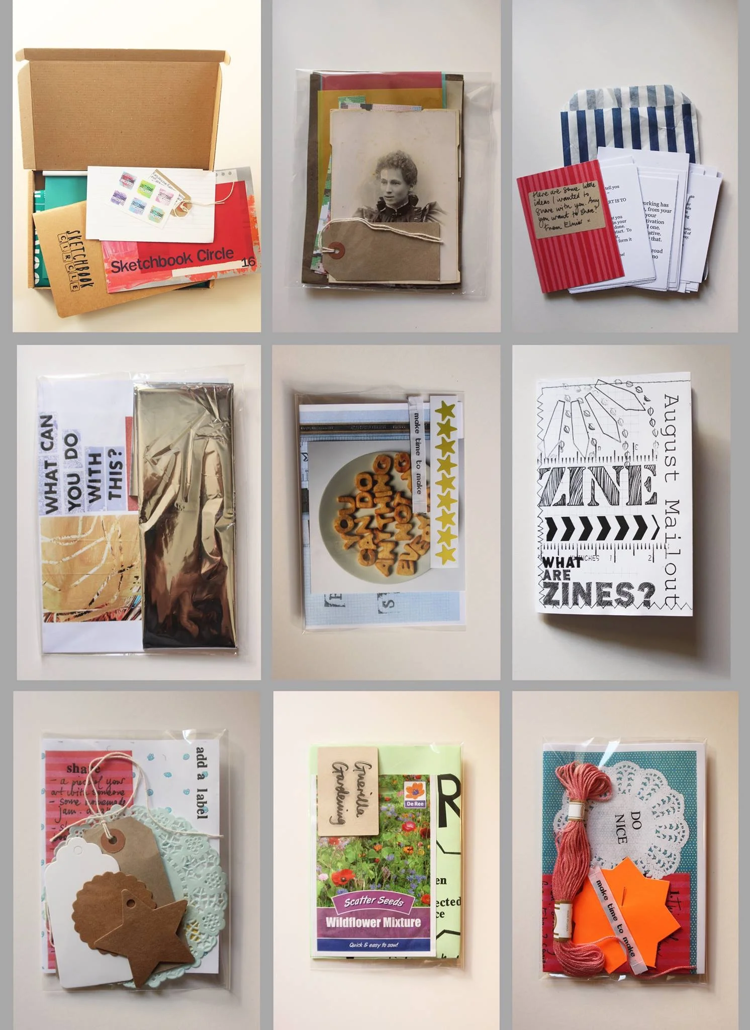 Sketchbook Circle mail-outs