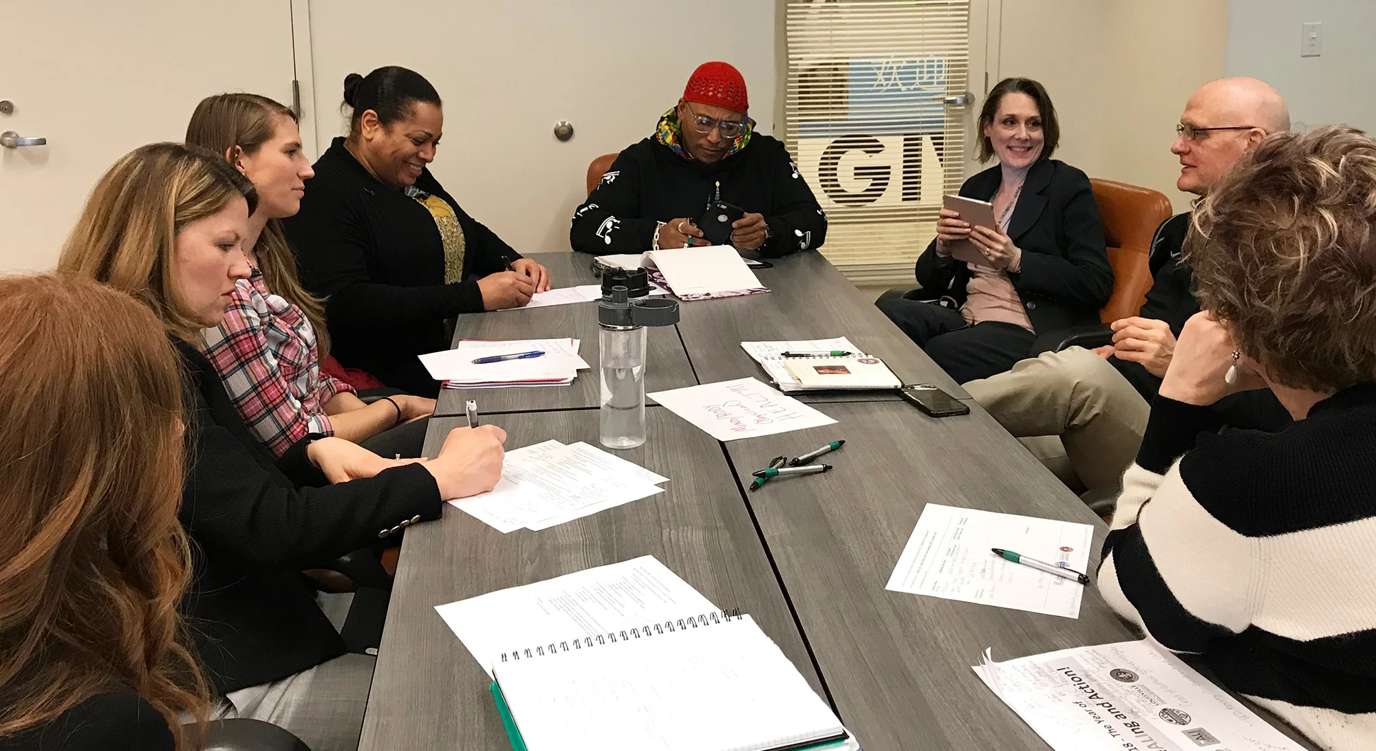 Mind/Body Workgroup during planning meeting at the Muhammad Ali Center.