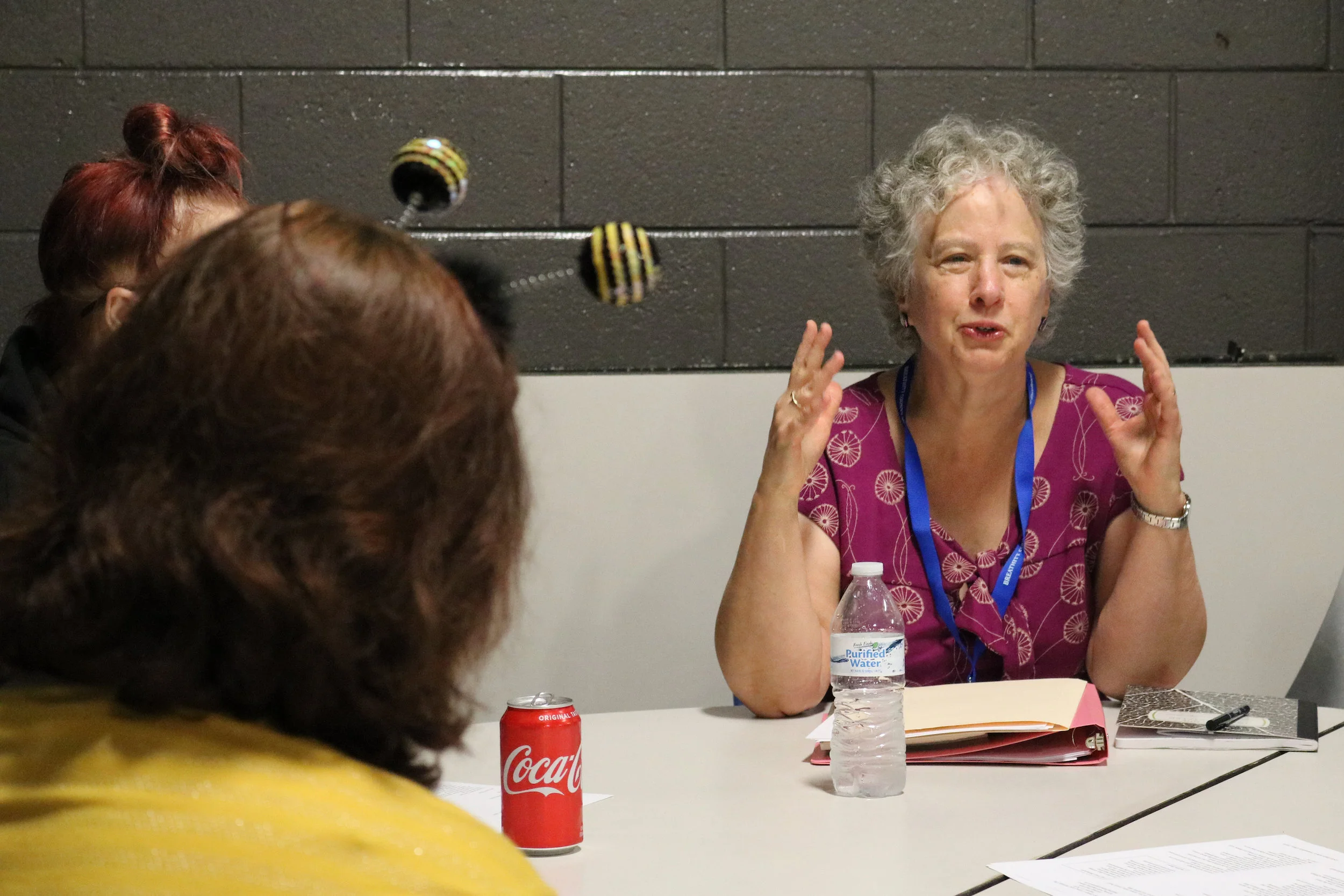 Artist and Cincinnati Poet Laureate Pauletta Hansel, originally from Breathitt Co. engaged students at Breathitt Co. High School.
