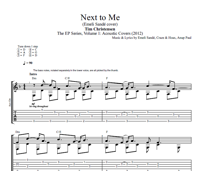 Next Me" · Tim Christensen || Guitar: Tab + Sheet music + Chords + Lyrics — Play Like The Greats .com