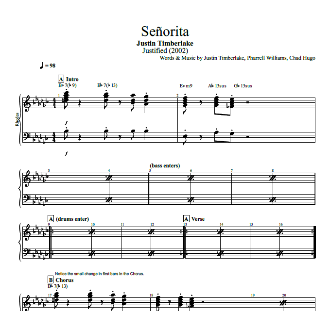 Chord senorita