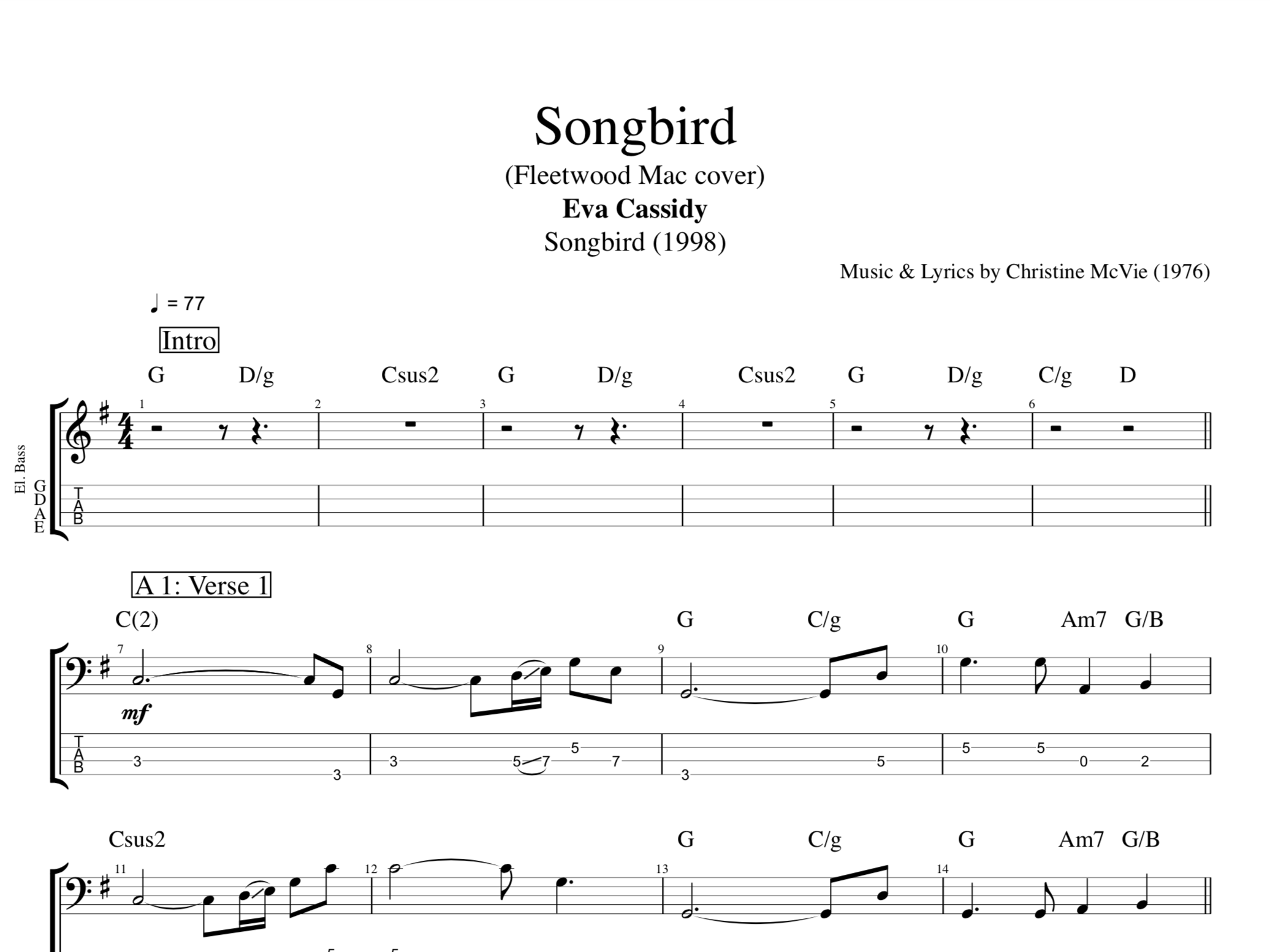 sonw bird吉他谱 - Ann Murray - C调吉他弹唱谱 - 琴谱网