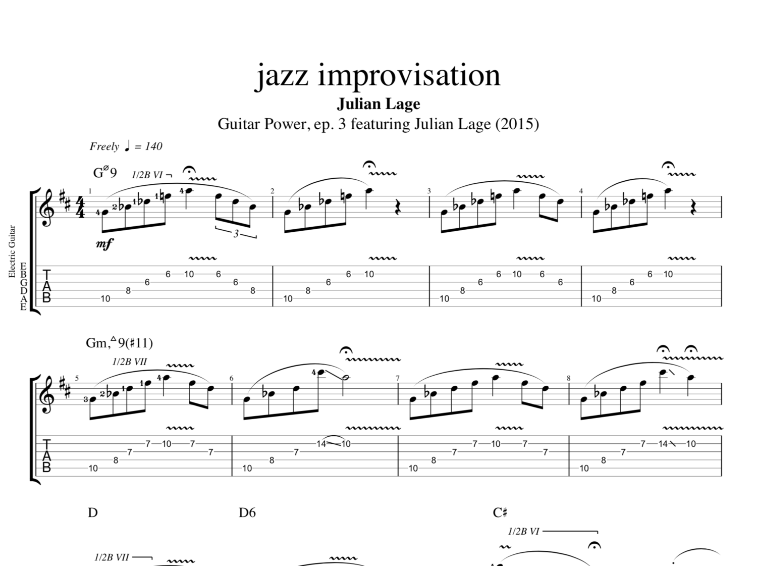 Jardin D'hiver EASY!!! Theme (Bossa) - Gypsy Jazz Guitar Tab - Top Guitar  Tips and Lessons