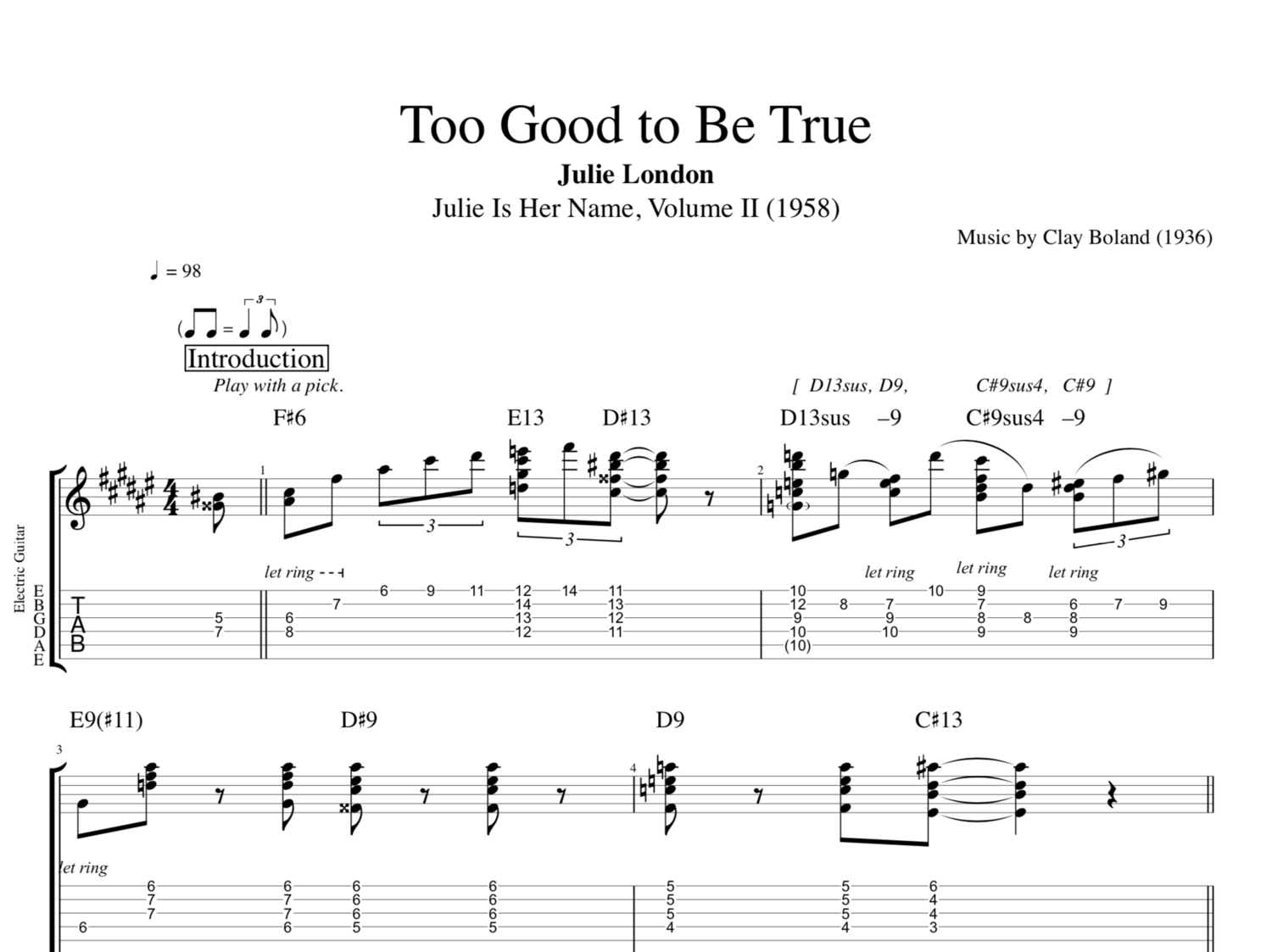 My Perfect Cousin sheet music for guitar (chords) (PDF)