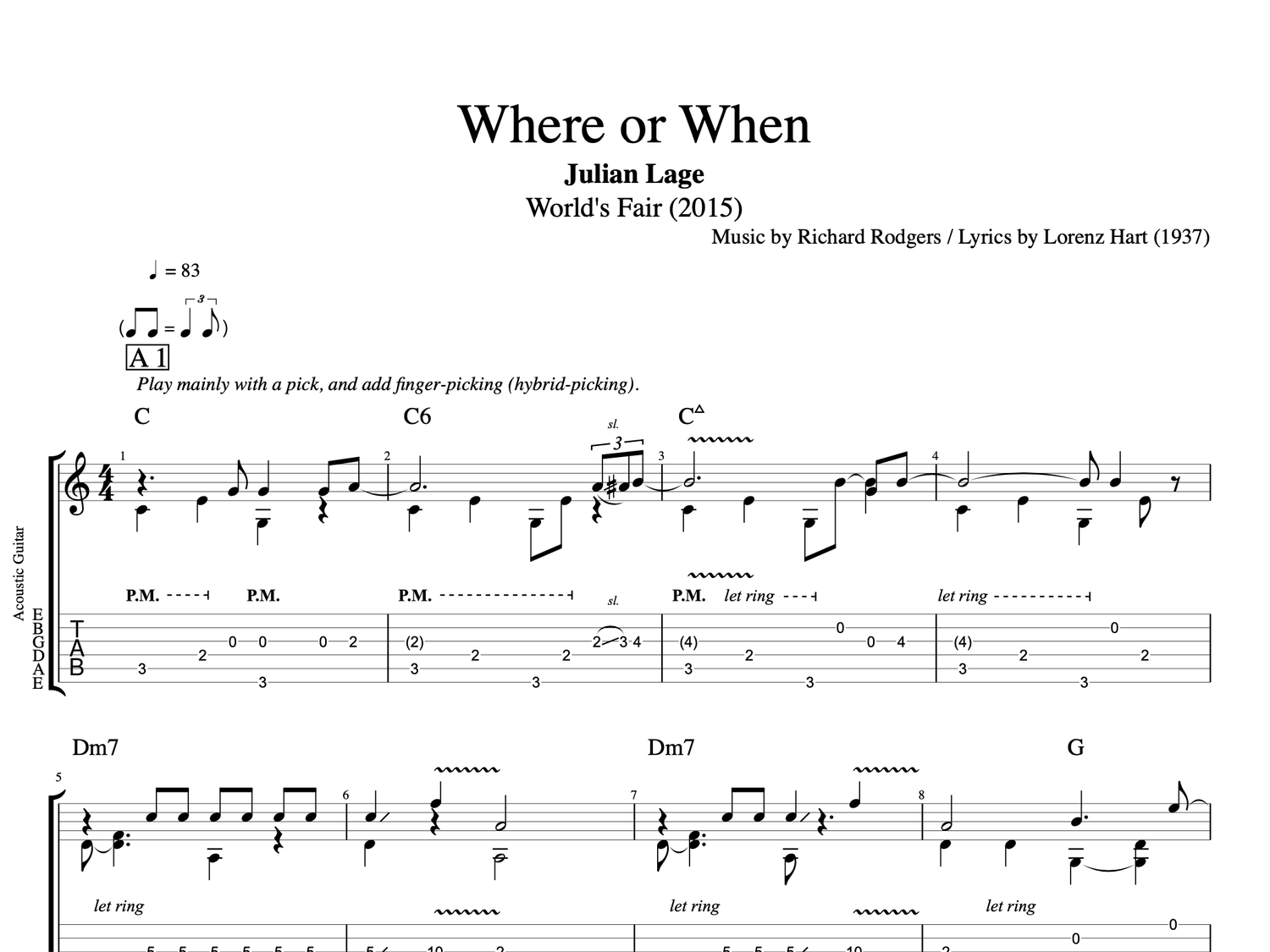 Guitar Plucking Chords