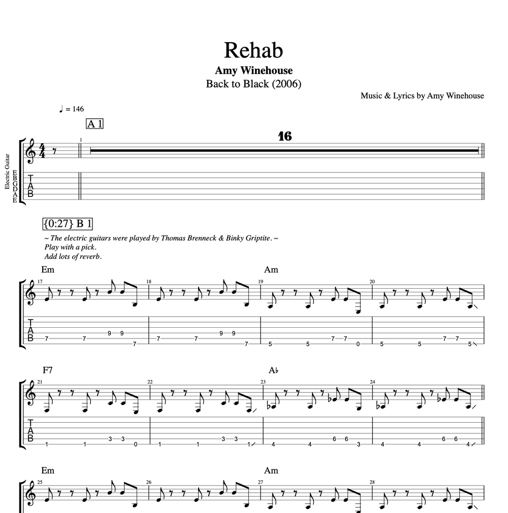 Back To Black by Amy Winehouse - Piano Solo - Digital Sheet Music